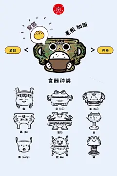 可爱的青铜器1️⃣｜食器，南雅集原创 - 小红书