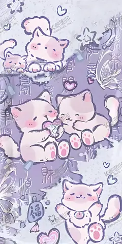 爱心猫狗 【酷图网】爱心,猫狗,可爱,卡通,壁纸