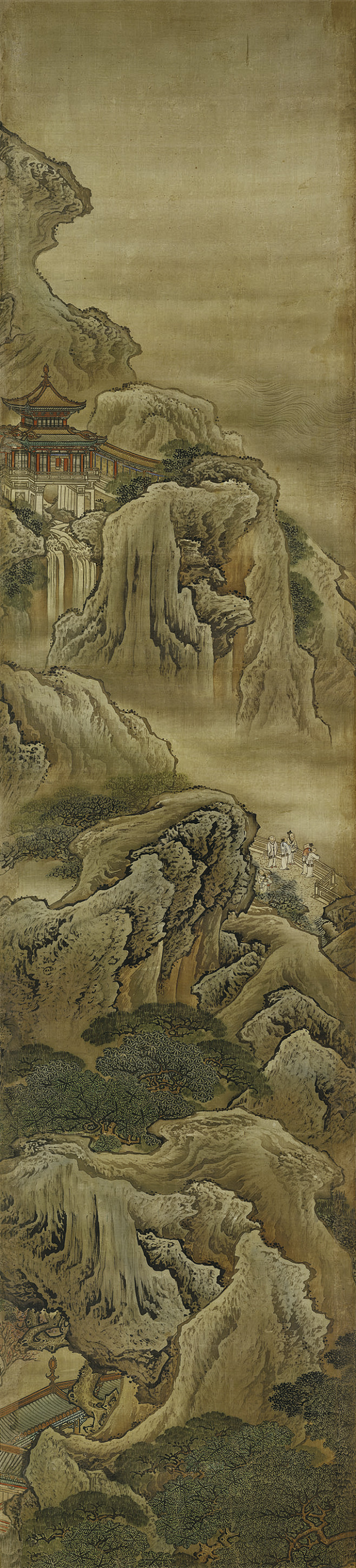 袁耀 《蓬莱仙境屏风》十二帧|山水条屏|芝然斋苏绣艺术品