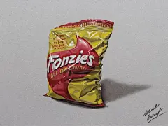 意大利画家 Marcello Barenghi 用普通铅笔、钢笔、水彩笔绘制出3D效果的超写实绘画作品