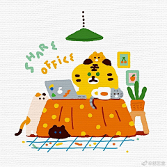 醋醋小狗采集到扁平插画