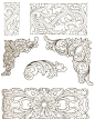 中国传统木雕纹样 吉祥图案 古代纹样
