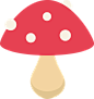 蘑菇屋卡通蘑菇素材PNG格式 蘑菇
