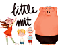 Little Mit : A few illustrations for my new personal project "Little Mit", a story about a kid and a pig.