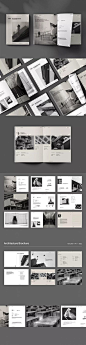 建筑宣传册模板InDesign INDD  -  A4和Letter尺寸。 下载