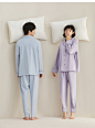 【柔感】红豆纯棉睡衣女长袖情侣2022年春夏新款家居服男薄款春秋-tmall.com天猫