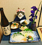 呆萌喵星人淡定面对美食 喵届cosplay红人吸粉无数 : 来自日本3岁猫咪Maro配合主人Rie Matsui拍摄了一系列进餐时刻的照片