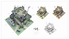 「CXS」采集到「建筑/场景类及场景道具设定」