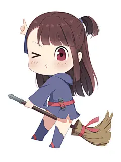 小魔女学园 亚可·卡嘉莉 同人图 插画 壁纸 | 小魔女学园 | 半次元-第一中文COS绘画小说社区