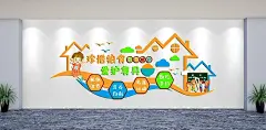 珍惜粮食拒绝浪费校园文化墙
