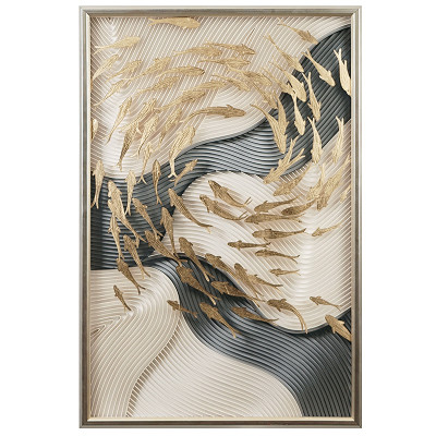 入户玄关装饰画现代简约轻奢走廊竖版餐厅壁...
