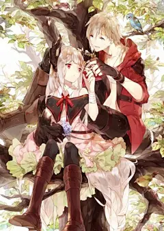 森系 森女 插画 治愈系 小清新 唯美 水彩 美图