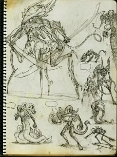 企鹅撒旦  的插画 速写本