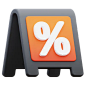 Discount Sign 3D Icon