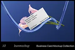 10款高级质感品牌vi设计名片卡片设计样机展示效果模板 Business Card Mockup Collection - 嗨酷Hiicoo-专注海外高品质设计素材-做设计上嗨酷