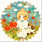 katedoraru-少女插画、katedoraru-少女插画、katedoraru