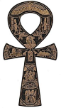Egyptian Ankh featuring the Goddess Isis, Mother of the Universe by Thunderwolf-Tsahizn Tseh., via Flickr