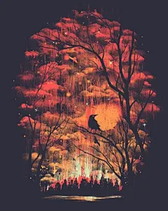【插画】 很唯美很伤感_看图_唯美图片吧_百度贴吧