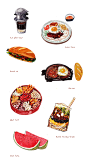 Vietnamese food illustration : illustrations of 10 best dishes in Saigon