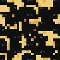 无缝模式的矢量水彩秋叶和树枝