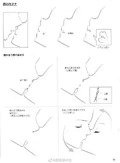 动漫人物情侣亲吻亲密动态
.
学习漫画人物插画手绘参考 ​​​​