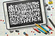文字,符号,壁纸刷,数字,华丽的,字母,字母表次序,品牌名称,手写,复古