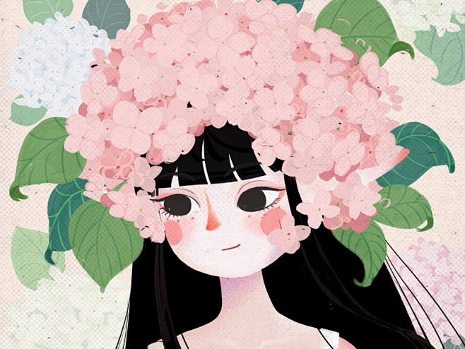 绣球娘illustrationgirl
