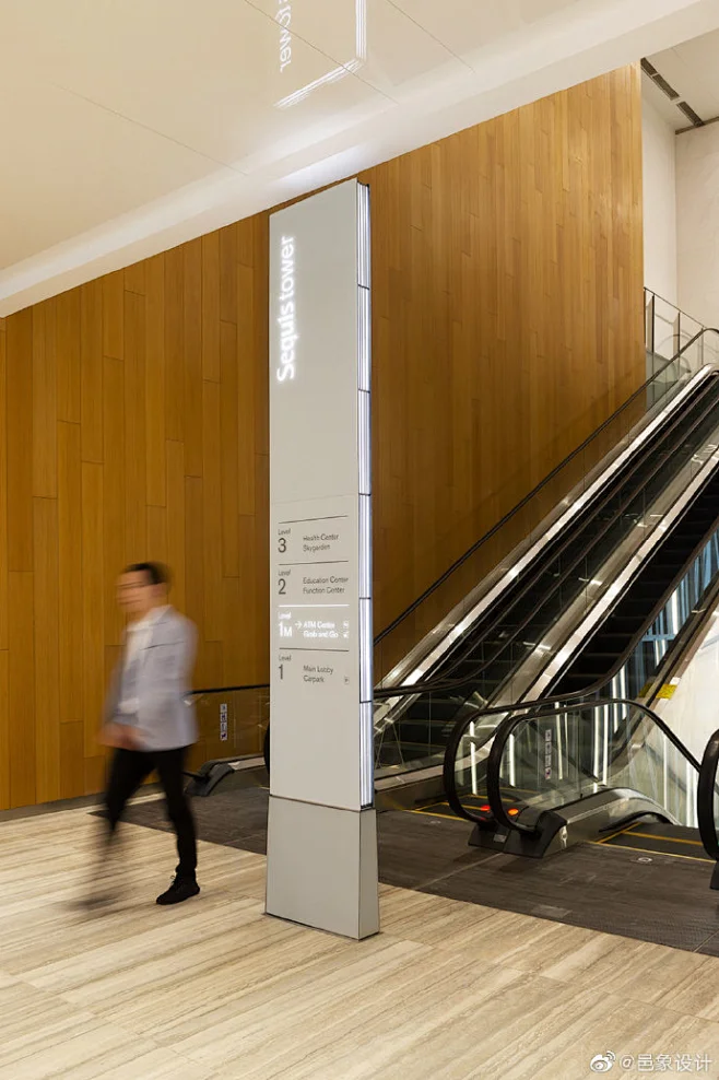 #标识设计##signage##Environmental art design#，Sequis Towe办公环境标识，项目位于印尼雅加达市 ...
