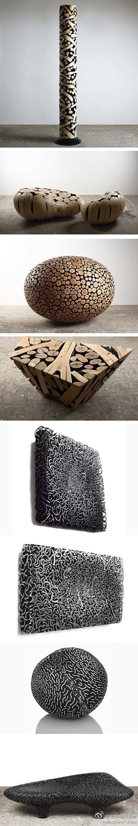 韩国艺术家jaehyo lee用金属和木...