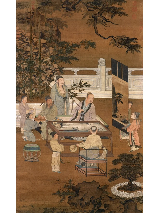 宋人绘十八学士图丨画丨