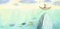 illustrations for the book "Small Whale"
