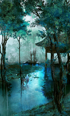 重迭的山采集到场景插图