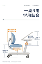 大满贯儿童学习桌椅一体套装小学生写字桌可升降课桌家用移动书桌-tmall.com天猫