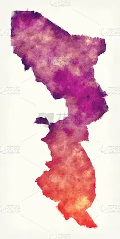 肯尼亚东部省份肯尼亚水彩图