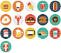 Get 140+ Professional Vector Flat Icons - only $6! - MightyDeals