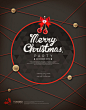彩球轮廓 圣诞元素 圣诞狂欢 圣诞节主题海报设计PSD