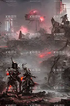未来城市废墟  - 源文件下载【酷图网】科幻世界,工业机械,大气场景,科幻场景,氛围图集机械,机甲载具,游戏绘画,科技,金属,机器人,场景插画,未来世界,赛博朋克,游戏画面,插画图案,科技感大气,工业工厂,城市建筑物,城市场景,街道插画,交通工具,桌面壁纸,手机壁纸,装饰画,战争场景,废墟场景,设计,动漫动画,300DPI,JPG