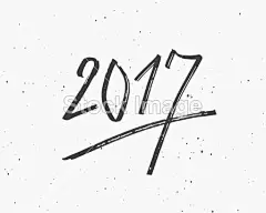 手绘制的标记刻字，矢量贺卡与中国书法 2017年快乐新的一年的公鸡#新年# #春节# #过年# #鸡年# #2017年# #新年素材# #春节素材# #海报# #设计素材# #生肖# #平面设计# #新年海报# #鸡年海报# #2017数字背景# #圣诞节装饰# #公鸡# #卡通插画# #雄鸡# #新年贺卡# #鸡年日历# #2017年日历# #白背景# #rooster# #金鸡报春# #红包设计# #圣诞节素材# #新年banner# #新年计划# #新年目标# #福字#