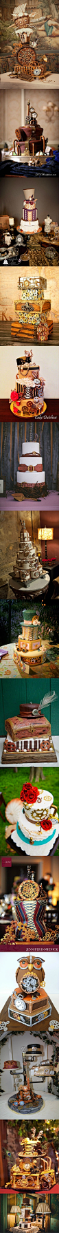 #婚礼布置#机械风潮来袭，蒸汽朋克主题婚礼翻糖蛋糕 更多  http   www.lovewith.me share detail all 32403_1249422433