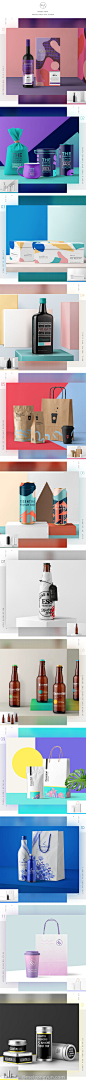 精选优质国外红酒产品 样机VI包装设计素材模板 Essential Packaging Mockup :  