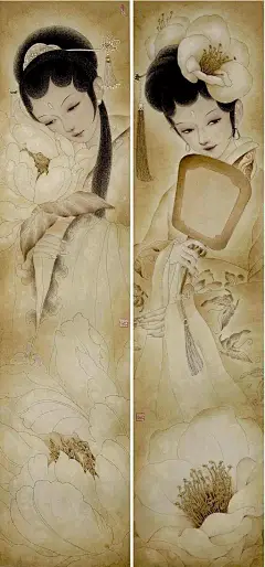 付洛红笔下最美的“国色天香”_人物画 : 付洛红的戏曲人物工笔画，以一种质朴却又诗意的艺术表现手法，删繁就简，把舞台浓缩于绢素之中。 付洛红的一组作品《十二花神》堪称工笔巨作。 在中国，百花各有其司花之神，也各拥…