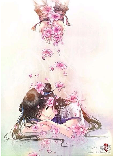 四月唯美 #背景图# #水彩# #小清新...