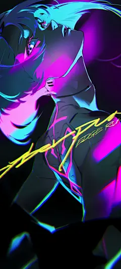 赛博朋克边缘行者 个性 女孩 手机 桌面 壁纸