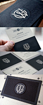 Beautifully Textured Letterpress Business Card Design Published by Maan Ali: 