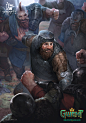 Dennis Cranmer, Grafit Studio : Well, you can't expect peaceful night where there are dwarves. 
Another illustration for GWENT, tha card game after the legendary Witcher 
by CD Projekt Red 
https://www.playgwent.com/