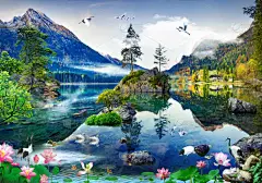 3d 惊人的自然壁纸和背景