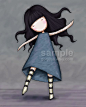 Suzanne Woolcott的长发女孩插画 (13)