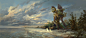 Suchlaph, Forever Changing, Peter Mohrbacher : The wind passes the grass in waves, carrying with it the seed of growth. Flowing across the landscape and burrowing into the cool soil. Plantlife seeks the sky and with it the dominion of Suchlaph expands. Le
