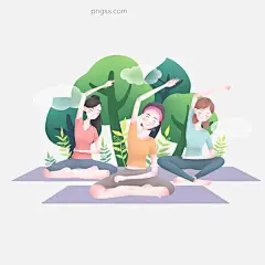 寒假招生瑜伽班招生手绘插画海报卡通漫画广告图片大小3000x3000px 图片尺寸1.37 MB 来自PNG搜索网 pngss.com 免费免扣png素材下载！户外瑜伽#健身#卡通手绘#女性#人物#手绘插画海报#形体训练#瑜伽#运动#