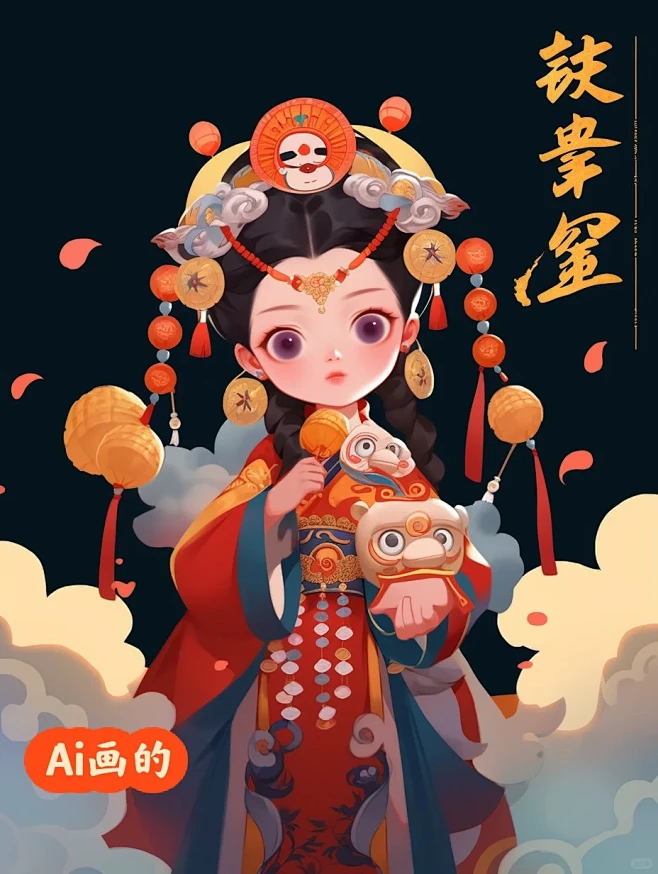 国潮戏曲我画的Ai画的 - 小红书